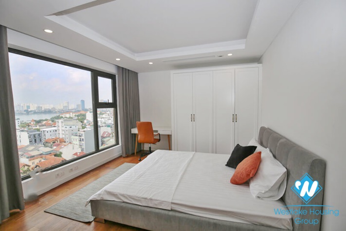 Modern apartment for rent in Tower B, D'Le Roi Solie Building, Xuan Dieu st, Tay Ho District 